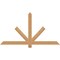 Ekena Millwork Kennewick Timber Gable Bracket, Western Red Cedar, 60"W x 32"H x 1 1/2"D x 3 1/2"F, 13/12 Pitch GBW060X32X0204KEN00SWR - alternate 1